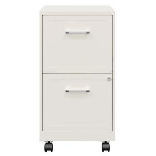 Archivador vertical móvil de 2 cajones Hirsh - Blanco perla