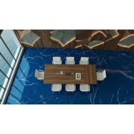 Mesa de reuniones de conferencias de oficina