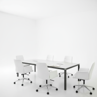 Mesa de oficina moderna para conferencias