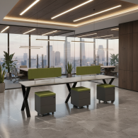 Cubiculos de oficina de estacion de trabajo