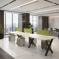 Cubiculos de oficina de estacion de trabajo