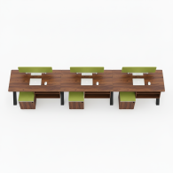 Cubiculos de oficina de estacion de trabajo