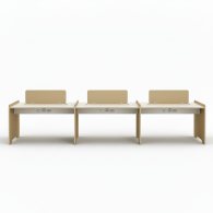 Estacion de trabajo de oficina para 6 personas