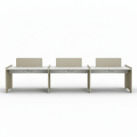 Estacion de trabajo de oficina para 6 personas