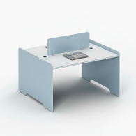 Estacion de trabajo de oficina para 6 personas