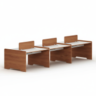 Estacion de trabajo de oficina para 6 personas