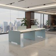 Estacion de trabajo de oficina para 6 personas