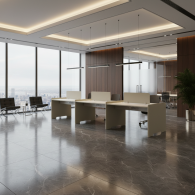 Estacion de trabajo de oficina para 6 personas