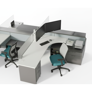 Estación de trabajo de oficina industrial