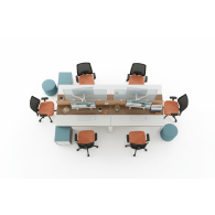 Estacion de trabajo de muebles de oficina