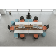 Estacion de trabajo de muebles de oficina