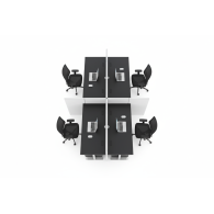 Escritorio de estacion de trabajo de oficina