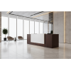 Recepción para oficina White Brown