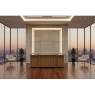 Mostrador de recepción ORO