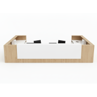 Mueble para recepción modern LAMINATED