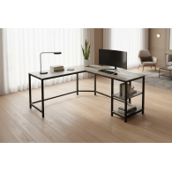 Escritorio L Industrial Vintage Rustico