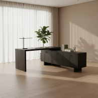 Escritorio Ejecutivo en L Ébano Elite