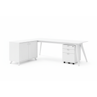 Escritorio Ejecutivo en L Roble Dúo