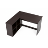 Escritorio en forma de L Marrón Oscuro