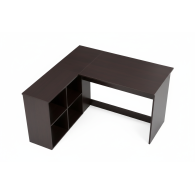 Escritorio en forma de L Marrón Oscuro