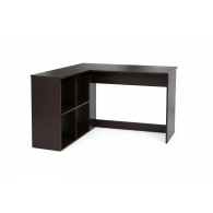 Escritorio en forma de L Marrón Oscuro