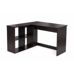 Escritorio en forma de L Marrón Oscuro