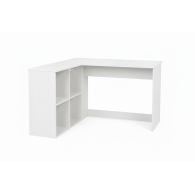 Escritorio en forma de L Marrón Oscuro