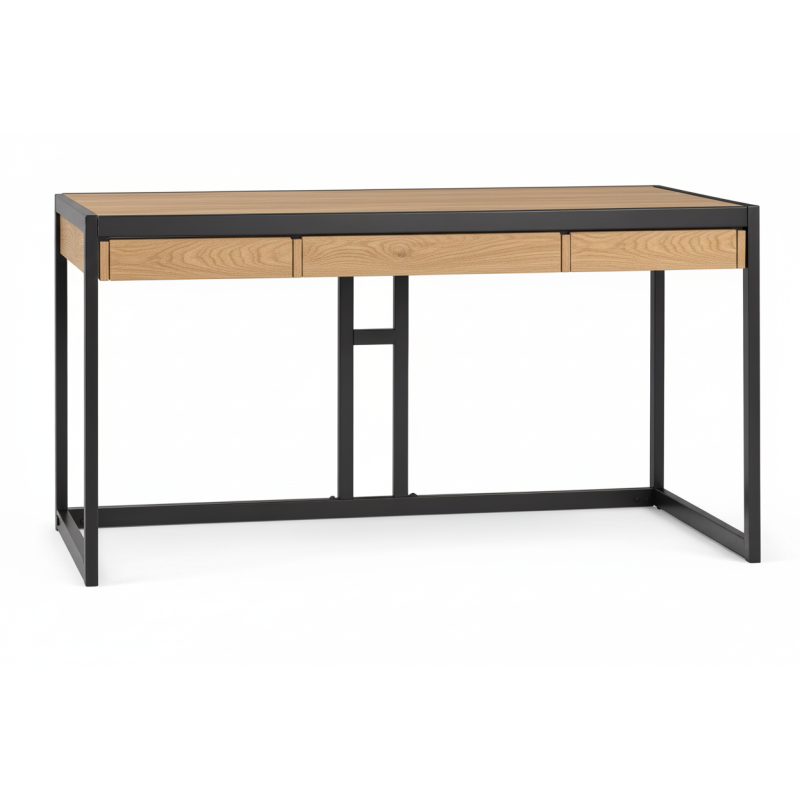 Escritorio industrial moderno de madera