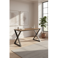 Escritorio Estilo Industrial Nogal