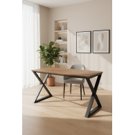 Escritorio Estilo Industrial Nogal