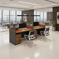 Estacion de trabajo de escritorio de oficina para el personal