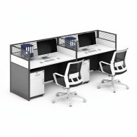 Estacion de trabajo de escritorio de oficina para el personal