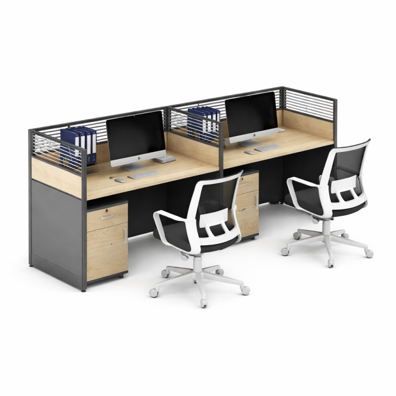 Estacion de trabajo de escritorio de oficina para el personal