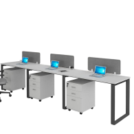 Estacion de trabajo de particiones de oficina