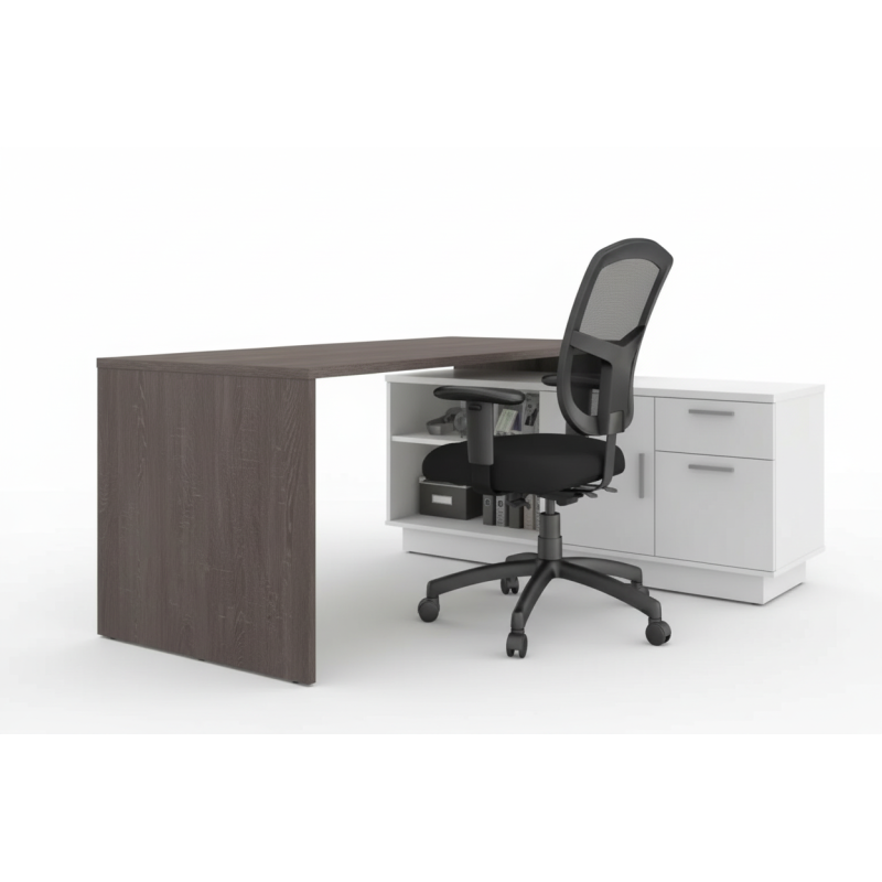 Escritorio Para Computadora De Madera En Forma De L