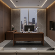 Escritorio Credenza Echo de 60 W de Office de kathy ireland
