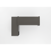 Escritorio de oficina de aluminio con estantes