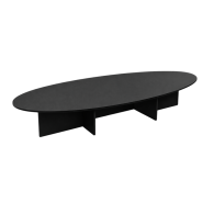 Mesa de Juntas “Élite Oval Black”