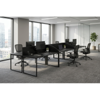 Estación de Trabajo de oficina Lineal WoodLine Pro 6