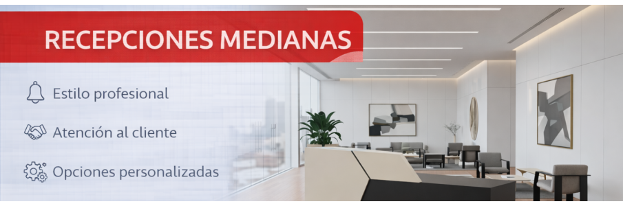 Recepciones de oficina medianas