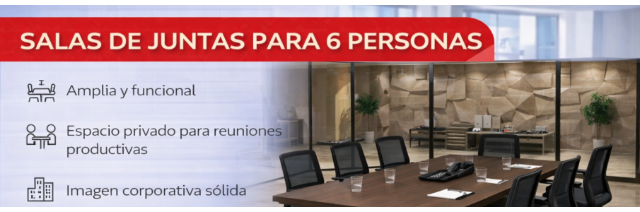 Salas de juntas 6 personas