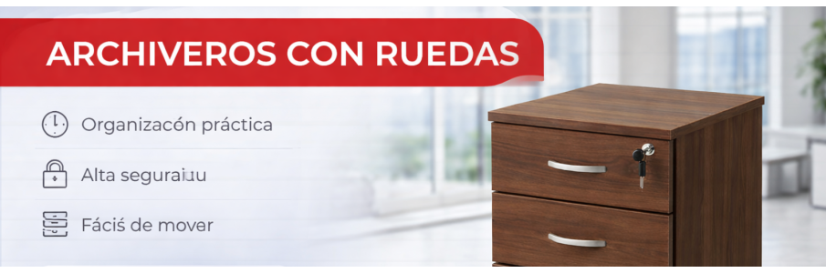 Archiveros de oficina con ruedas, desde 1 hasta 6 gavetas, somos fabricantes aprovecha nuestros precios.