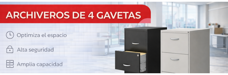 Archiveros de 4 gavetas